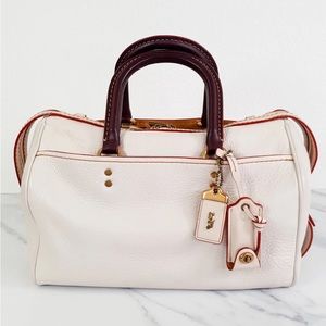 Coach rogue satchel in chalk RARE